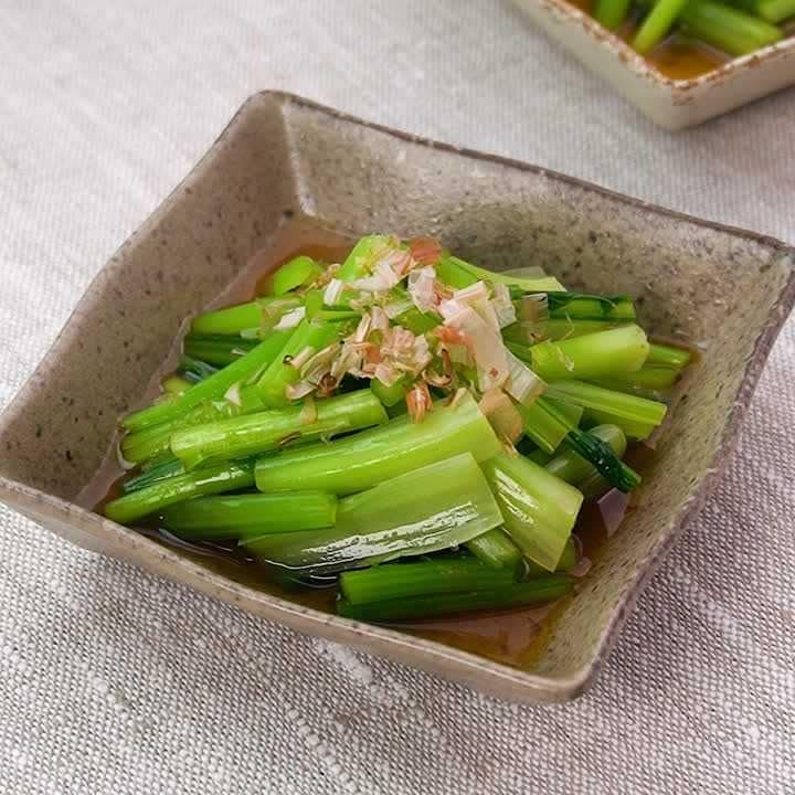 余った食材で作る♪かぶの葉のおひたし