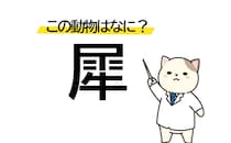 牛っぽい動物？「犀」この漢字の動物はなに？