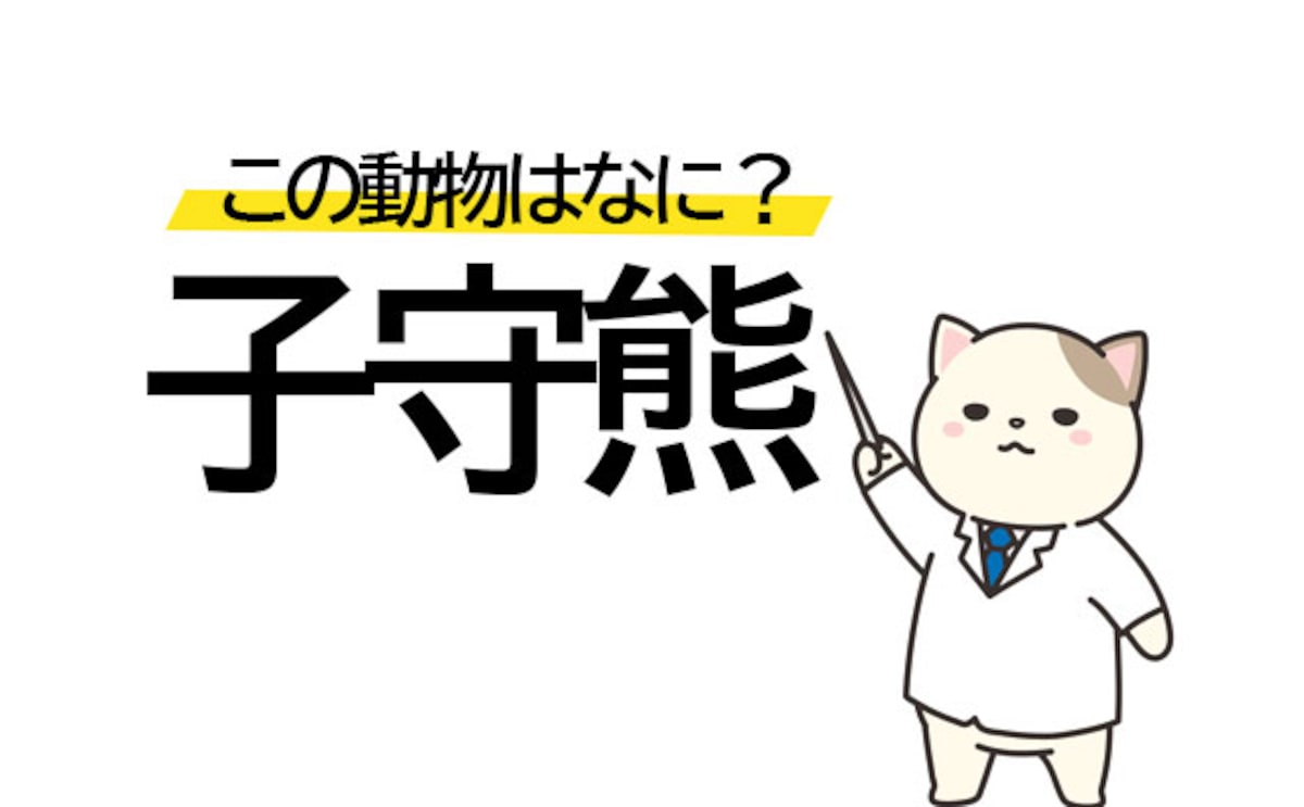 みんな大好き！「子守熊」はどんな動物？正解は…