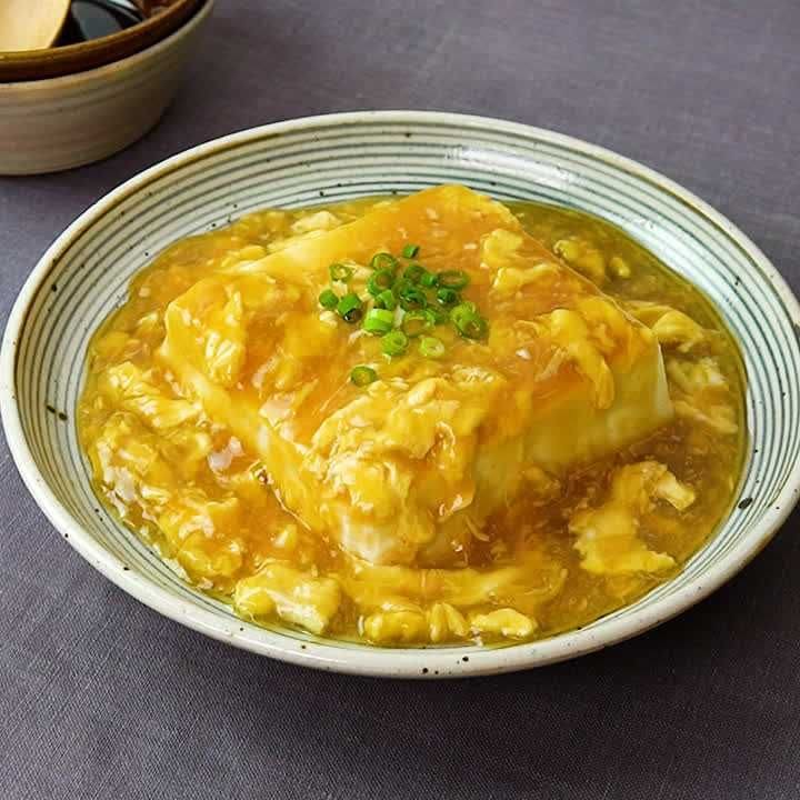 ふんわりとろとろ♪豆腐の卵あんかけ