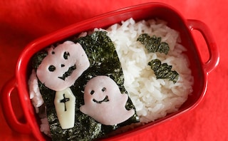 【超簡単】セリアのキッチングッズでハロウィーン弁当を作ってみた