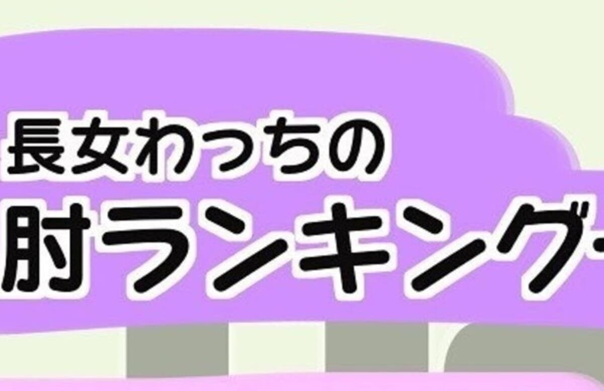 肘に「ランキング」がつきました。栄えある1位は…？