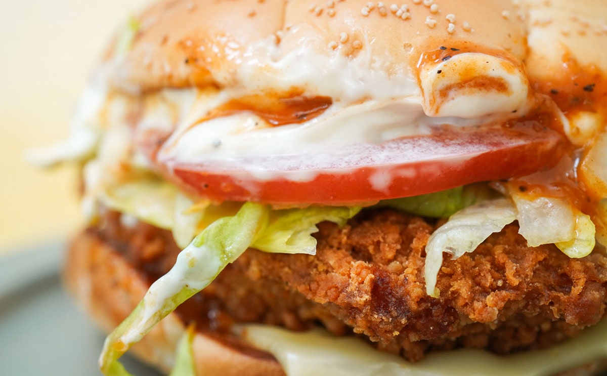 「ケバブ風チキンバーガー」