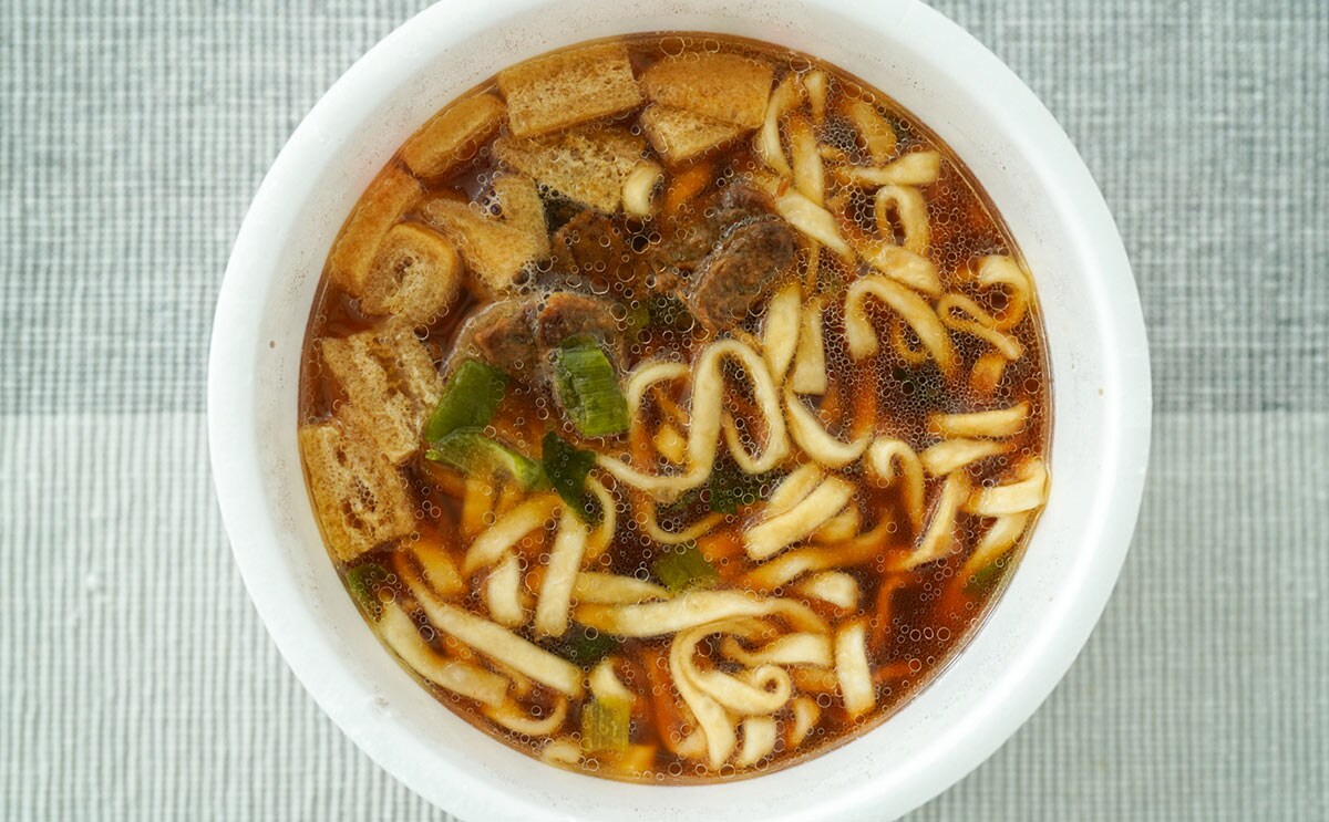 「日清のどん兵衛 すき焼き風うどん」の完成品