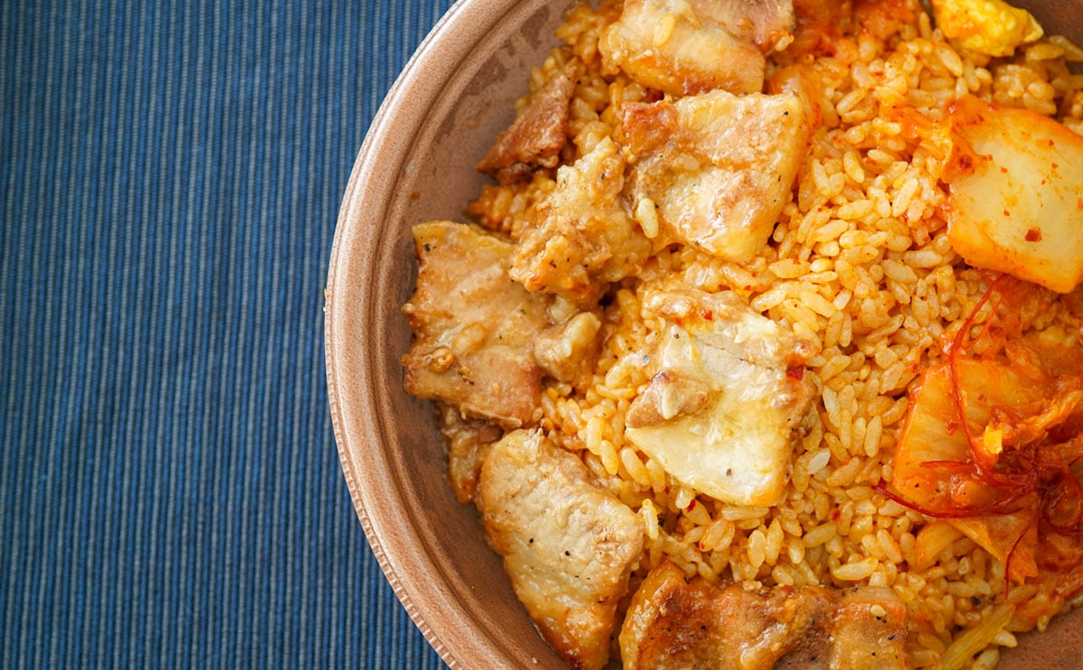 「サムギョプサル&キムチチャーハン」