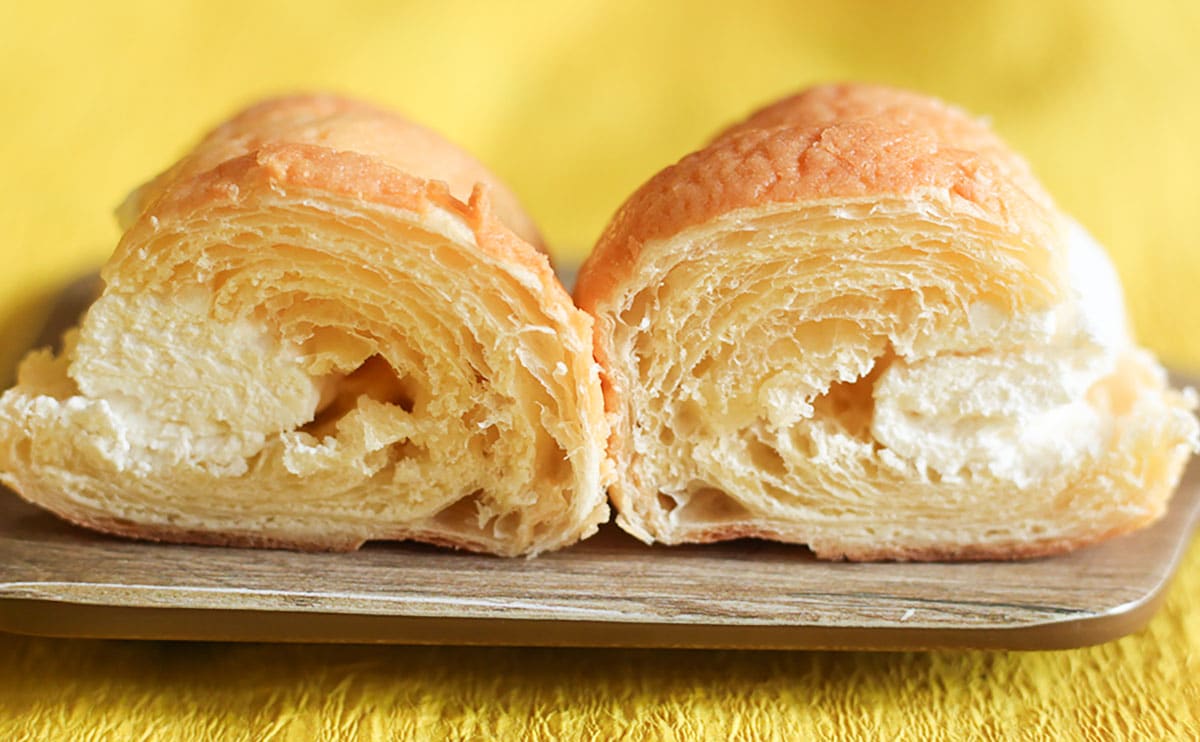 「MILK スイートクロワッサン」断面