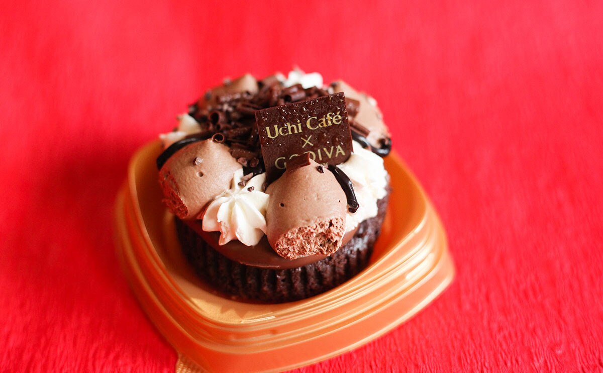 「Uchi Café×GODIVA クラシックショコラリース」横アングル