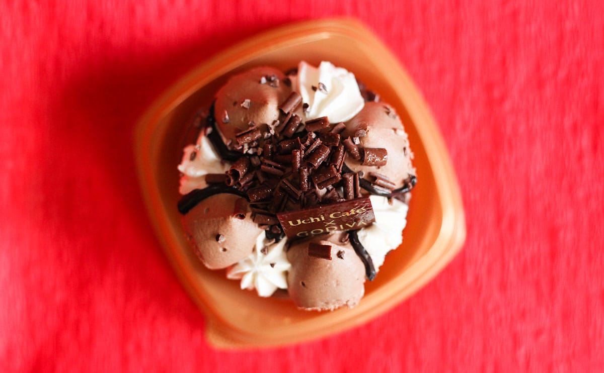 「Uchi Café×GODIVA クラシックショコラリース」俯瞰