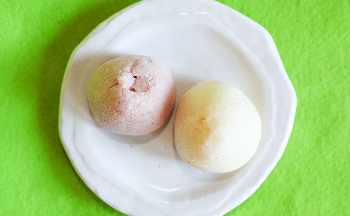 「もっち®シュー　いちご＆ミルク　6個」俯瞰