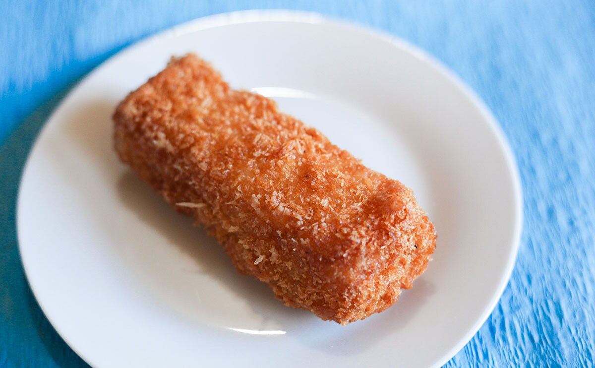 「フライドフィッシュ　タルタルソースin」皿の上