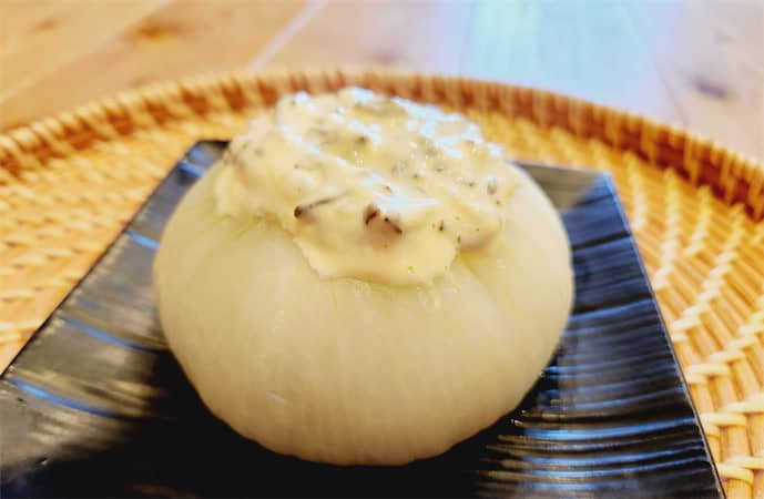 新玉ねぎはレンチン調理でとろ～り♡さらに滅茶苦茶ウマくなる魔法のソース「昆布マヨ」作ってみた♪