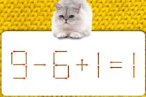 マッチ棒クイズ！「9-6+1=1」何秒で解けるかな？【毎日脳トレ】【クイズ】