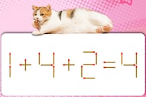 マッチ棒クイズに挑戦！「1+4+2=4」正しい式にしてみよう【毎日脳トレ】【クイズ】