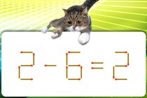 マッチ棒クイズに挑戦！「2-6=2」これ正しい式にできる？【毎日脳トレ】【クイズ】