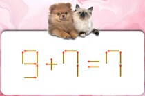 マッチ棒1本動かして「9＋7＝7」を正しくするには？【毎日脳トレ】【クイズ】