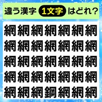 よ～く見ると違うんです！漢字間違い探し脳トレ♪【毎日脳トレ】【クイズ】