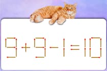 これ解けるかにゃ？「9+9-1=10」マッチ棒クイズで脳トレ！【毎日脳トレ】【クイズ】
