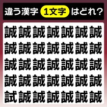 5秒で見つけたら超人！漢字間違い探し♪【毎日脳トレ】【クイズ】