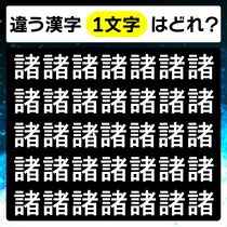 間違い探しに挑戦！1つだけ違う文字があるよ！【毎日脳トレ】【クイズ】