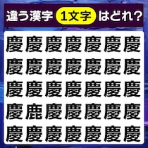 何秒で見つけられるかな？漢字間違い探しに挑戦！【毎日脳トレ】【クイズ】