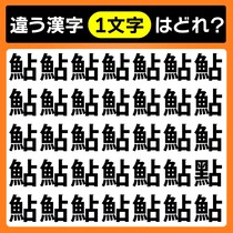 【間違い探し】よく見てね！どれが違う文字かな？【毎日脳トレ】
