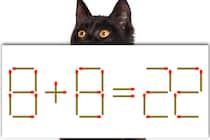 【マッチ棒パズル】1本だけ動かそう！「8＋8=22」正しい式にできるかな？【毎日脳トレ】