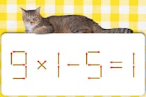 マッチ棒クイズで脳トレ！「9×1－5=1」正しい式にしてね！【毎日脳トレ】【クイズ】