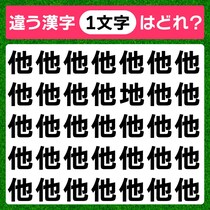 漢字間違い探し！スキマ時間に脳トレ♪制限時間は5秒！【毎日脳トレ】【クイズ】