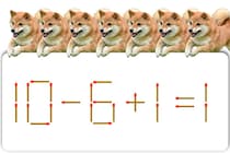 マッチ棒クイズ！「10-6+1=1」正しい式にしてみよう【毎日脳トレ】【クイズ】