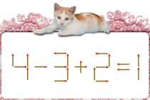 マッチ棒クイズに挑戦！「4-3+2=1」制限時間は30秒！【毎日脳トレ】【クイズ】