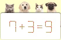 この計算おかしくない？「7＋3＝9」マッチ棒クイズ！【毎日脳トレ】【クイズ】