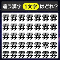 集中して探して！漢字間違い探しに挑戦♪【毎日脳トレ】【クイズ】