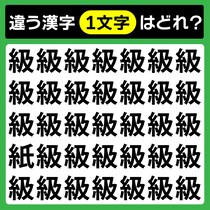 【間違い探し】違う文字はどれ？よ～く探してね！【毎日脳トレ】