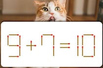 なんかこの式ヘン？「9＋7＝10」マッチ棒1本を動かして直しましょう【毎日脳トレ】【クイズ】