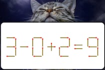 【マッチ棒パズル】動かせるのは1本だけ！「3－0＋2＝9」【毎日脳トレ】