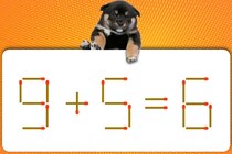 マッチ1本を動かして解決！「9+5=6」を正しくできる？【毎日脳トレ】【クイズ】