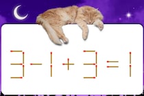 マッチ棒クイズに挑戦「3-1+3=1」サッと解ける？【毎日脳トレ】【クイズ】