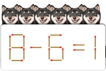 マッチ棒クイズ「8-6=1」正しい式にしてみよう【毎日脳トレ】【クイズ】
