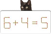 マッチ棒1本だけ動かして「6＋4＝5」を正しい式にするには？【毎日脳トレ】【クイズ】