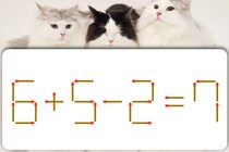 【マッチ棒パズル】あなたは解けますか？「6＋5－2＝7」1本動かして数式を完成させましょう！【毎日脳トレ】