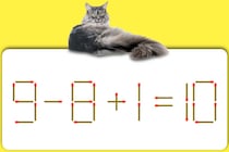 【マッチ棒パズル】サッと解いてみよう！「9－8＋1=10」どこが変？【毎日脳トレ】