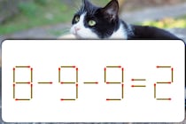 【マッチ棒パズル】何秒で解けるかな？「8－9－9=2」脳トレでリフレッシュ！【毎日脳トレ】