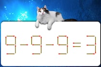 【マッチ棒パズル】どこを動かす？「9－9－9=3」脳トレに挑戦！【毎日脳トレ】