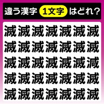 30秒で見つけてみよう！仲間外れは1つだけ♪漢字間違い探し！【毎日脳トレ】【クイズ】