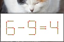 【マッチ棒パズル】この問題解ける？「6－9＝4」1本だけ動かそう！【毎日脳トレ】