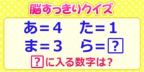 【毎日脳トレ】「ら」は何になる？