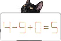 【マッチ棒パズル】この問題解ける？「4－9＋0＝5」1本だけ動かそう！【毎日脳トレ】