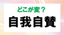 【毎日脳トレ】間違い漢字はどれ？「自我自賛」