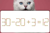 難しそうに見えるけど簡単!?「30－20＋3=12」マッチ棒クイズ初級編！【毎日脳トレ】【クイズ】