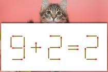【マッチ棒パズル】ひらめいたら天才!?「9＋2＝2」正しい式にしましょう【毎日脳トレ】
